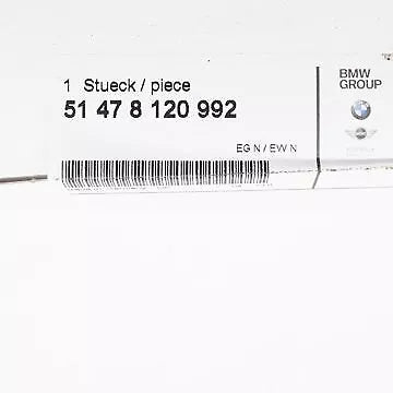 NEW BMW X5 E53 INTERIOR REAR FLOOR TRUNK HANDLE 51478120992 ORIGINAL