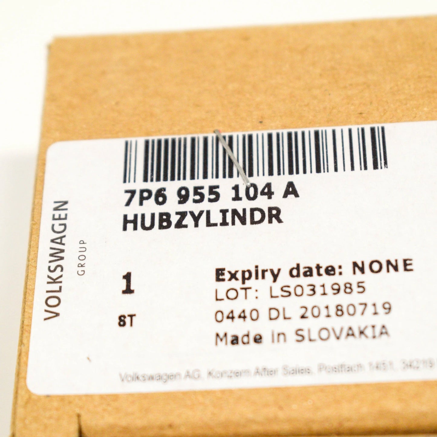 NEW VOLKSWAGEN TOUAREG 7P RIGHT HEADLIGHT WASHER SPRAY NOZZLE 7P6955104A