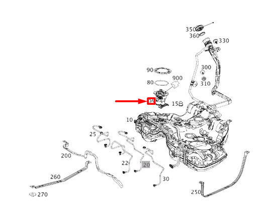new mercedes-benz s w222 fuel tank delivery module a2224700194 original
