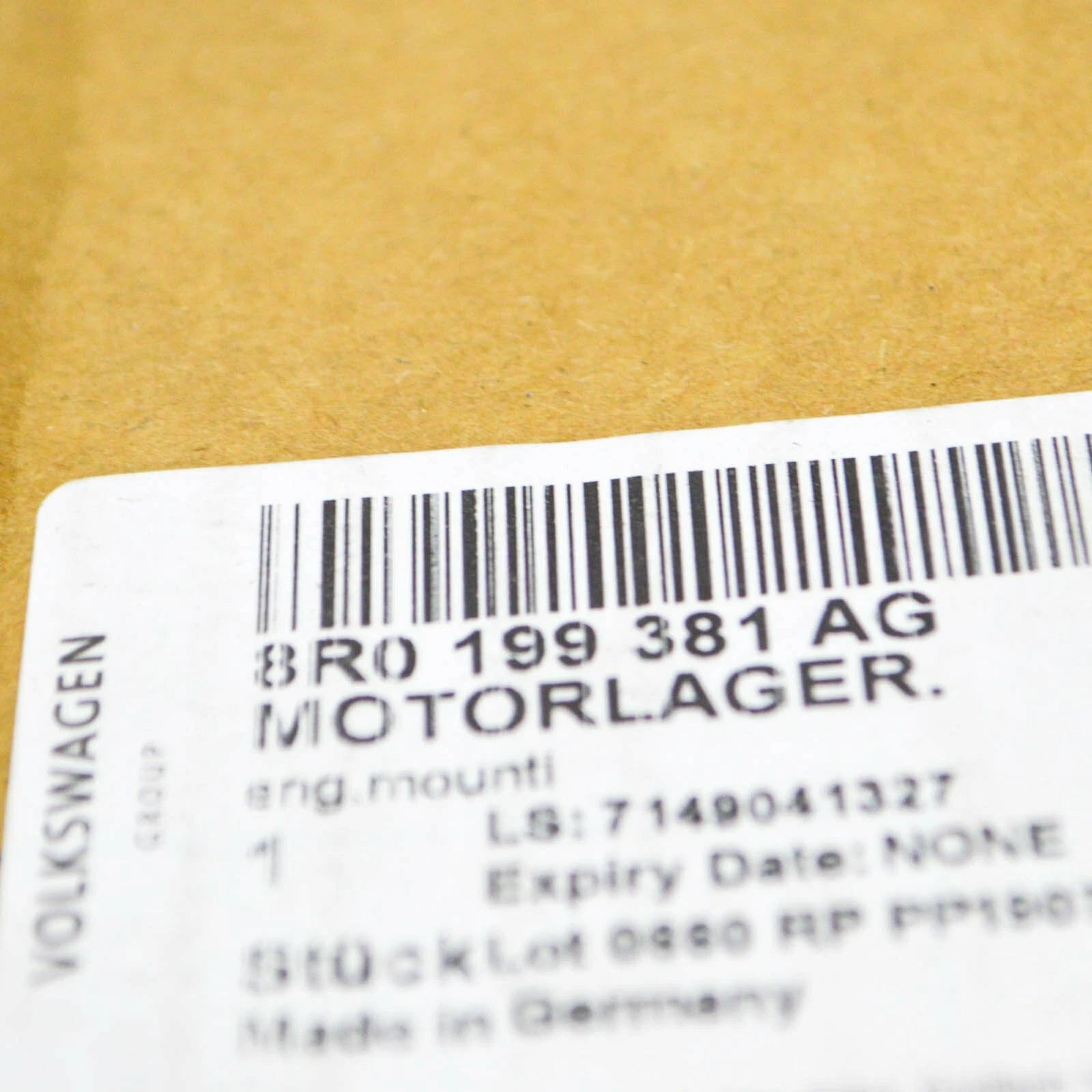 NEW AUDI S5 8T LEFT ENGINE MOUNT 8R0199381AG 4.2 PETROL 260KW ORIGINAL