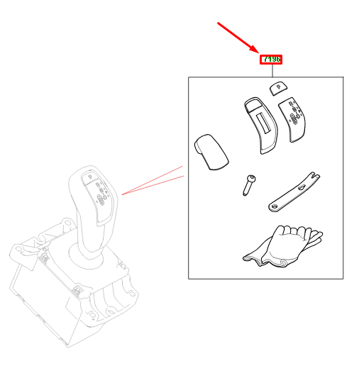 new land rover range rover sport ii l494 gear shift module kit lr117072 original