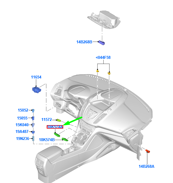 new ford kuga mk2 c520 heated windscreen switch assy 1817665 original