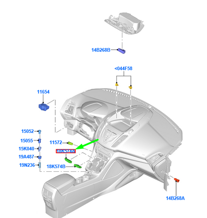 new ford kuga mk2 c520 heated windscreen switch assy 1817665 original