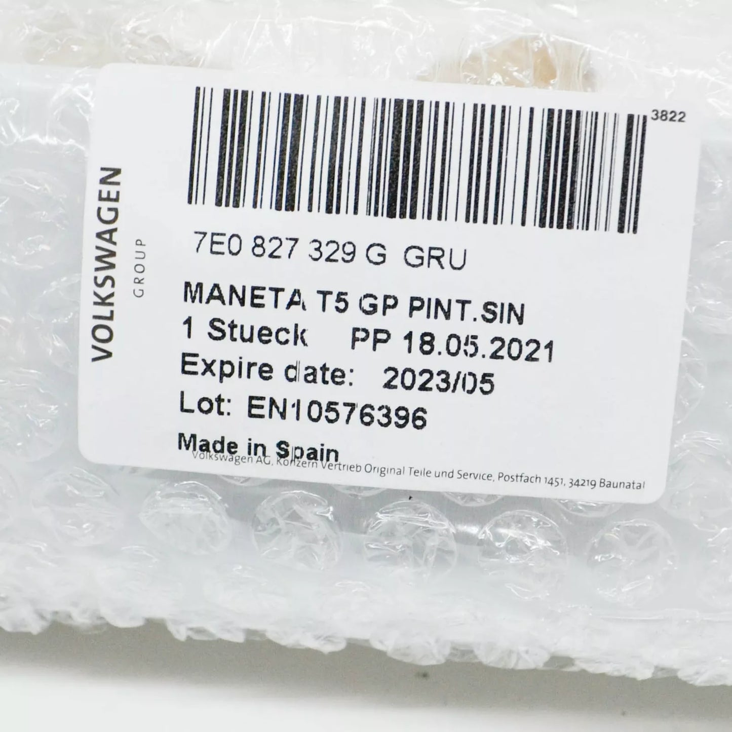 NEW VOLKSWAGEN TRANSPORTER T5 REAR LIGHT FIBRE 7E0827329GGRU