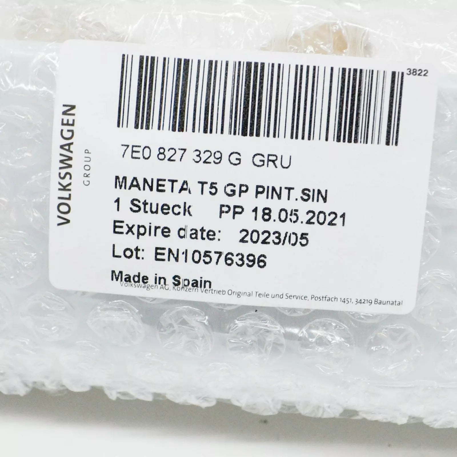 NEW VOLKSWAGEN TRANSPORTER T5 REAR LIGHT FIBRE 7E0827329GGRU