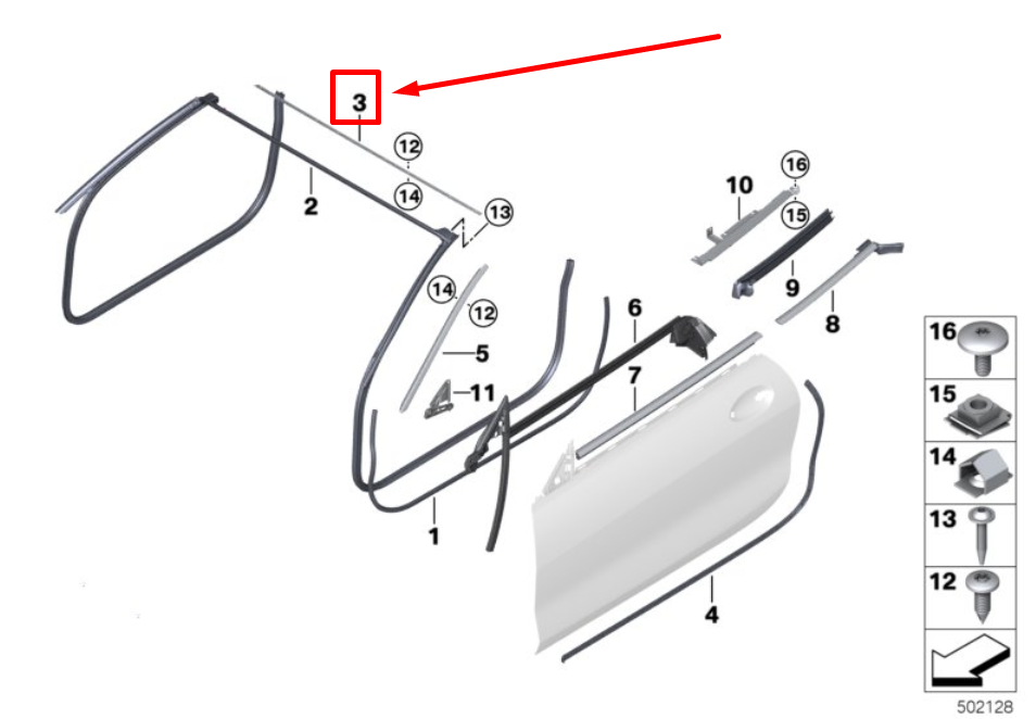 new bmw 8 cabrio g14, f91 upper apron strip 51217424817 7424817 original