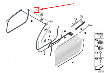 new bmw 8 cabrio g14, f91 upper apron strip 51217424817 7424817 original