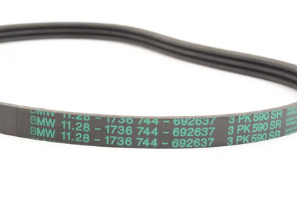 new bmw 7 e32 engine v-ribbed belt 11281736744 1736744 original