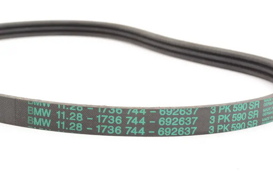 new bmw 7 e32 engine v-ribbed belt 11281736744 1736744 original
