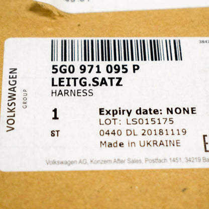 NEW VOLKSWAGEN GOLF MK7 FRONT BUMPER PDC WIRING HARNESS LOOM 5G0971095P
