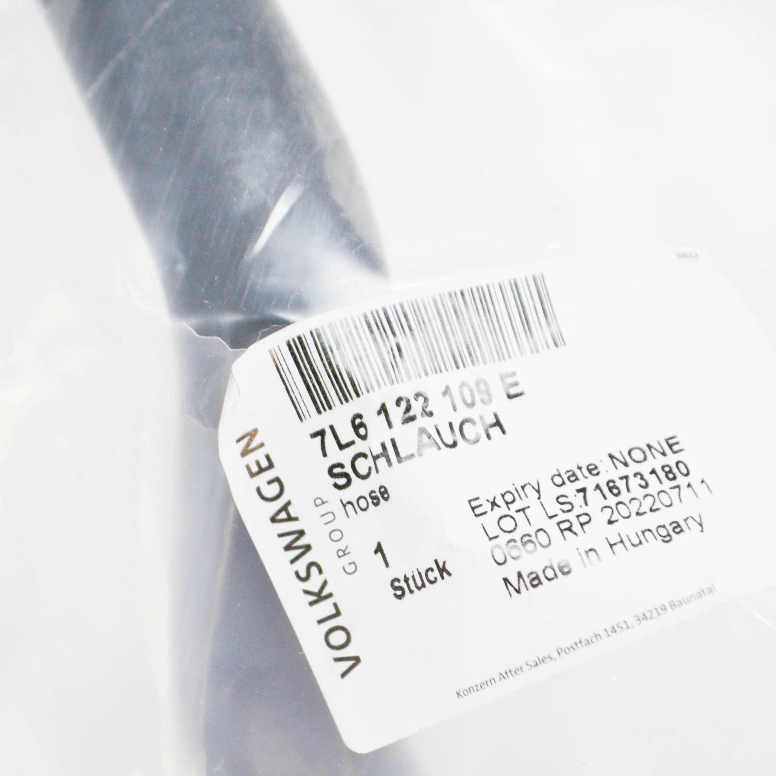 NEW AUDI Q7 4L EXPANSION TANK COOLANT PIPE HOSE 7L6122109E