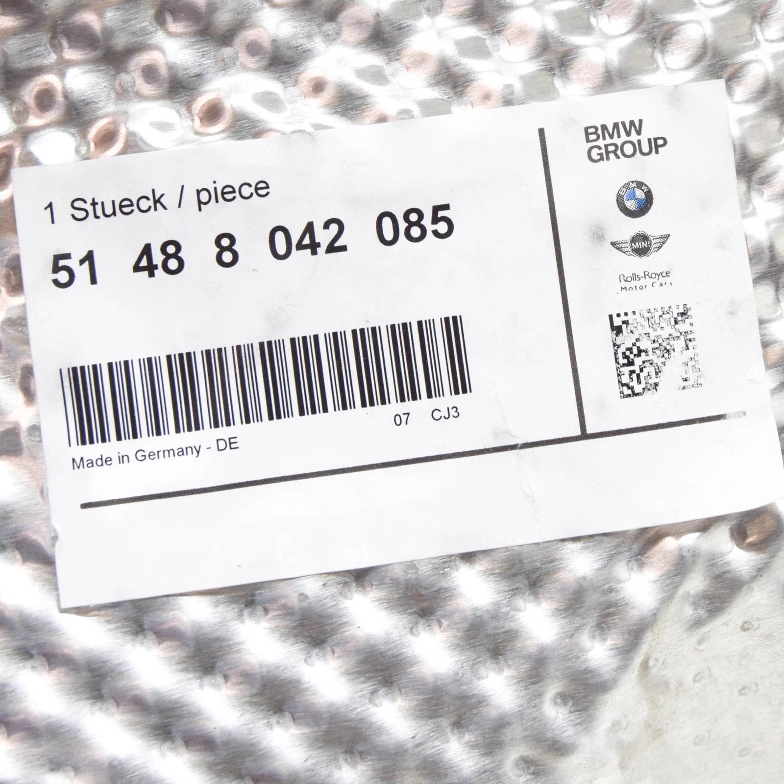 NEW BMW 3 COUPE E92 LEFT HEAT INSULATION 51488042085 8042085 ORIGINAL