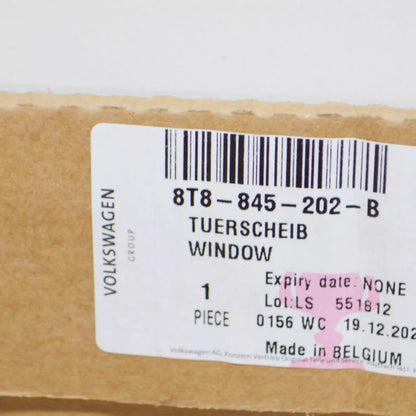 NEW AUDI A5 8T FRONT RIGHT SIDE DOOR WINDOW 8T8845202B ORIGINAL