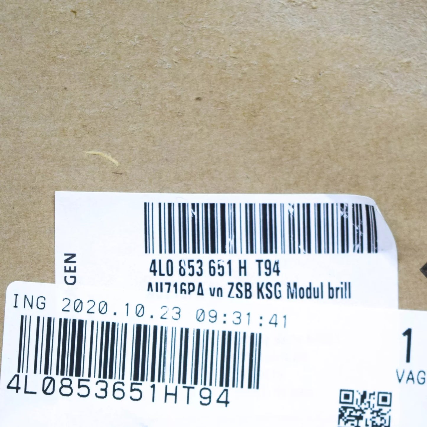 NEW AUDI Q7 4L FRONT BUMPER RADIATOR GRILLE 4L0853651HT94 2015 ORIGINAL