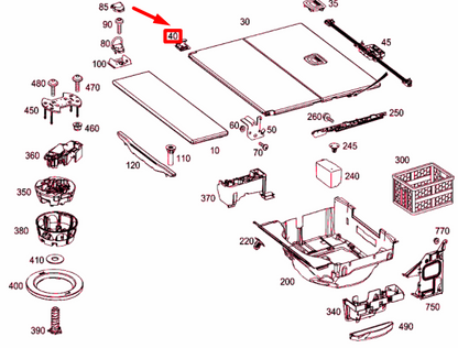 NEW MB E S212 LOAD COMPARTMENT FLOOR RIGHT BEARING PLATE A21268403279051