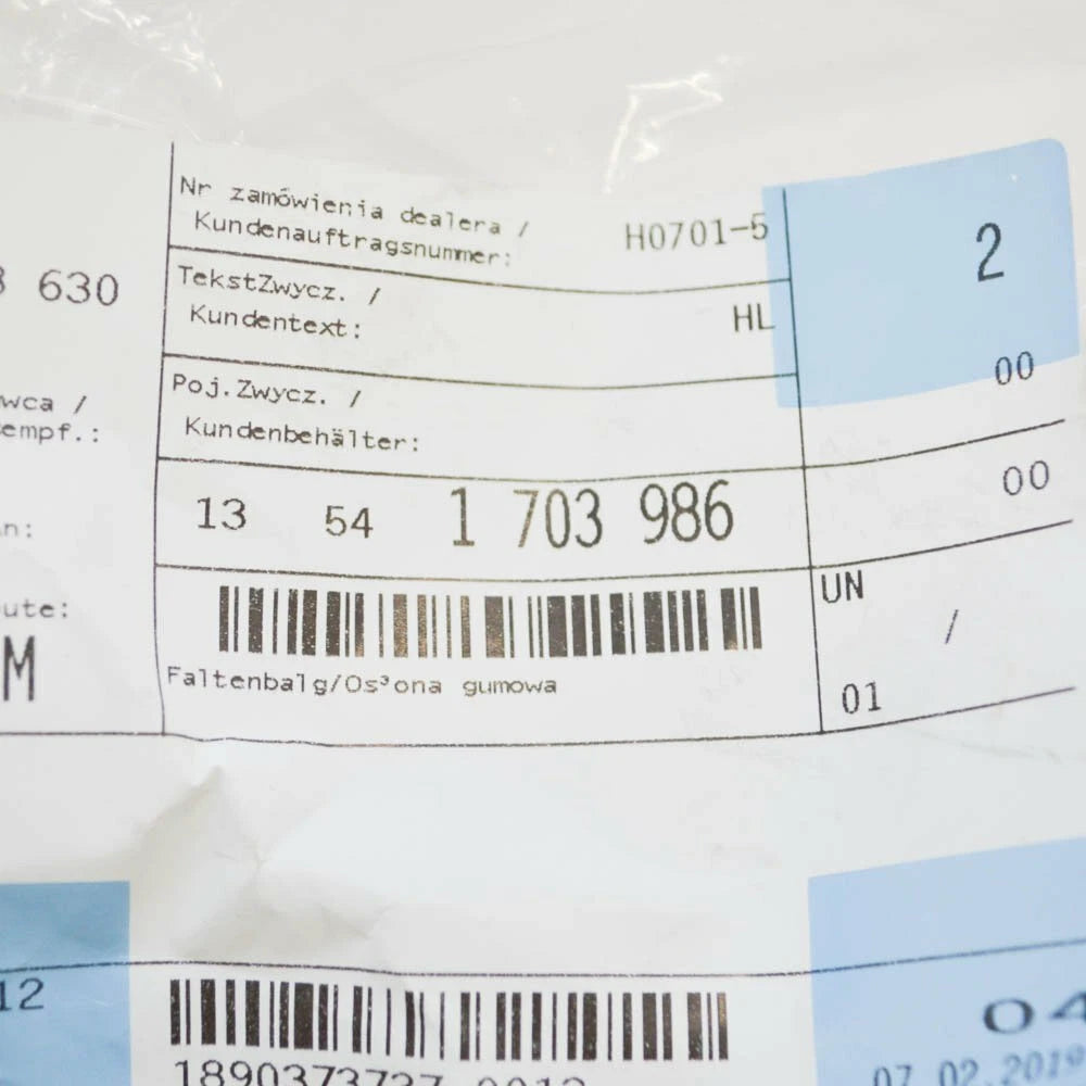 NEW BMW 3 E36 2.0I 110KW AIR INTAKE BOOT PIPE HOSE 13541703986 ORIGINAL