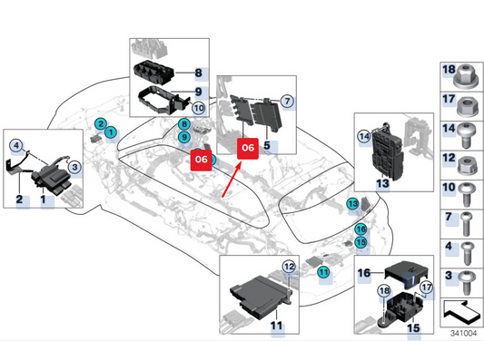 new bmw x5 f15 front b distributor holder 61149153410 9153410 original