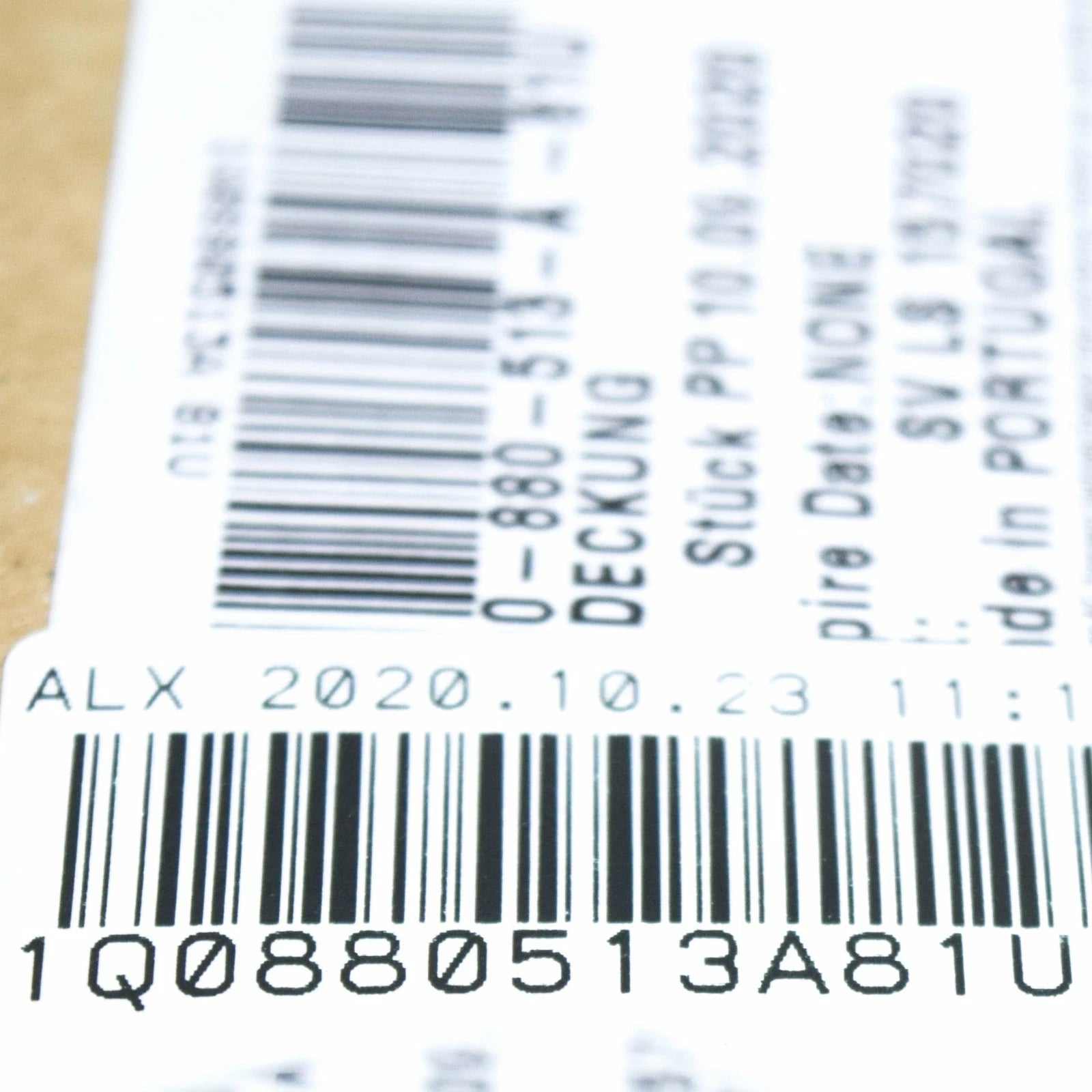 NEW VW EOS OVERROLL PROTECTION ROLL BAR LEFT COVER 1Q0880513A81U ORIGINAL