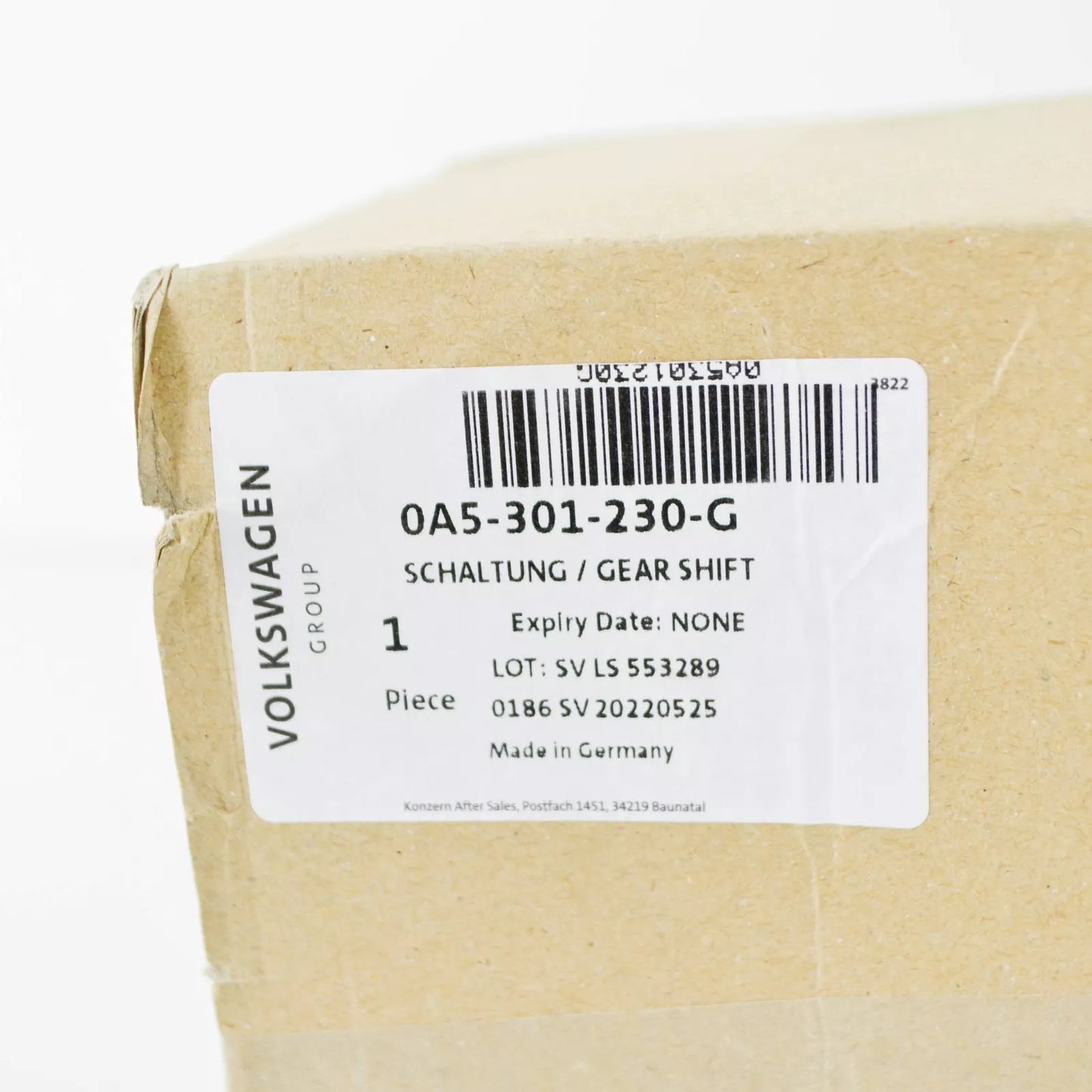 NEW VOLKSWAGEN TRANSPORTER T5 MANUAL SHIFT ROD SELECTOR FORK 0A5301230G ORIGINAL