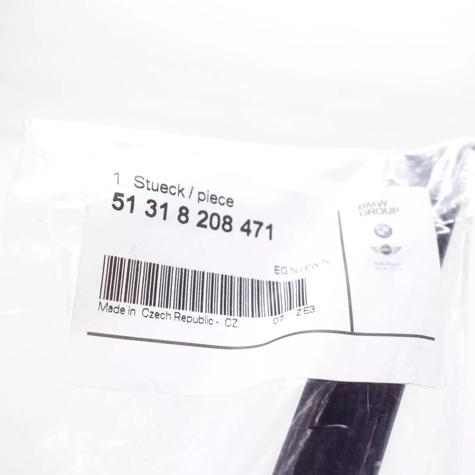 NEW BMW 3 COUPE E46 REAR WINDOW GLASS WEATHERSTRIP SEAL 51318208471 ORIGINAL