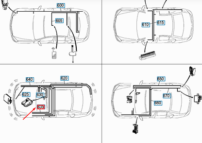 new mercedes-benz c w204 multi. camera wiring harness lhd a2044405510 original