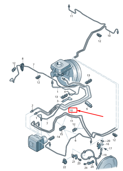 new audi rs7 sportback 4g front left brake pipe 4g0614725s original