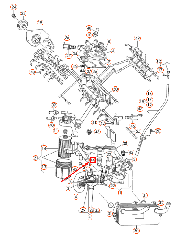 new audi a6 c7 oil pump non-return valve 079103175g original
