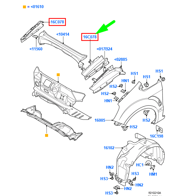 new ford galaxy mk2 front left fender bracket 1722672 6m21-u16c079-ad original