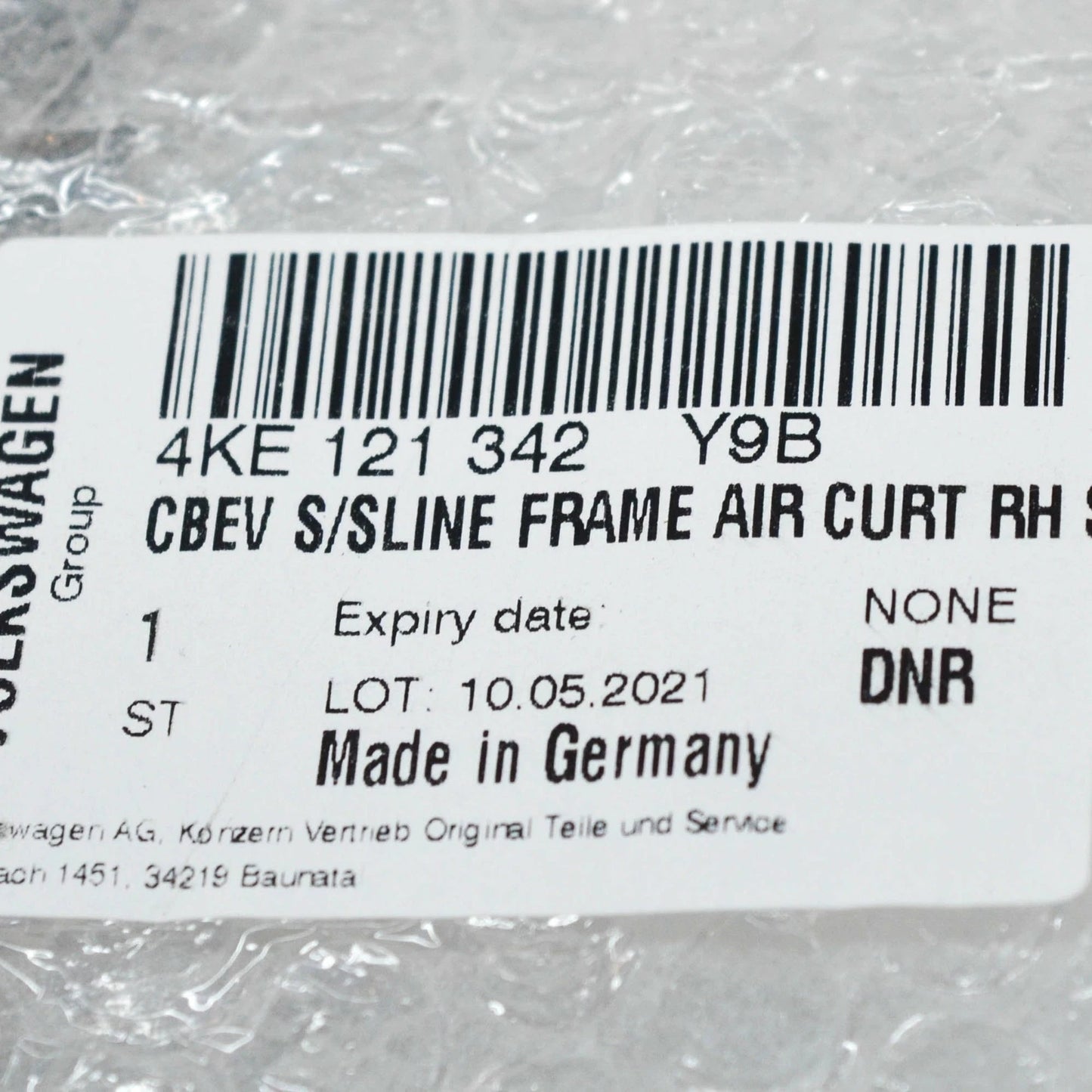 NEW AUDI E-TRON SPORTBACK FRONT RIGHT BUMPER TRIM COVER 4KE121342Y9B