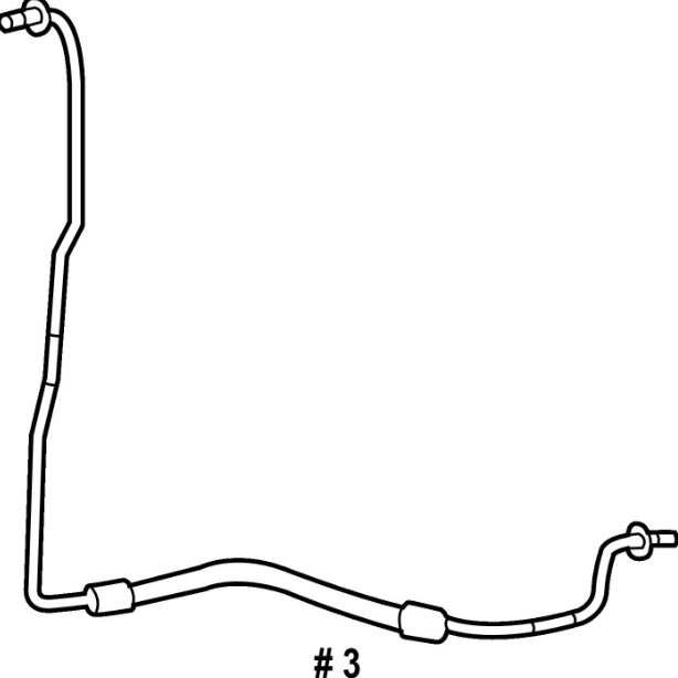 new mb gle w166 oil cooler lower pipe hose a1665001988 3.0 petrol 245kw original