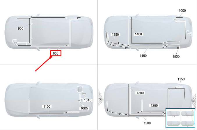 new mercedes-benz s w223 esp wiring harness rhd a2235405209 original