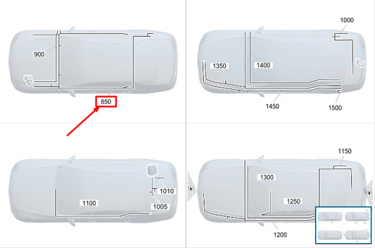 new mercedes-benz s w223 esp wiring harness rhd a2235405209 original