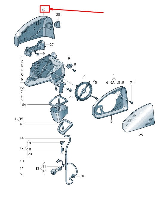 new audi r8 4s front left door mirror cap 8s0857527gru 8s0857527 gru original