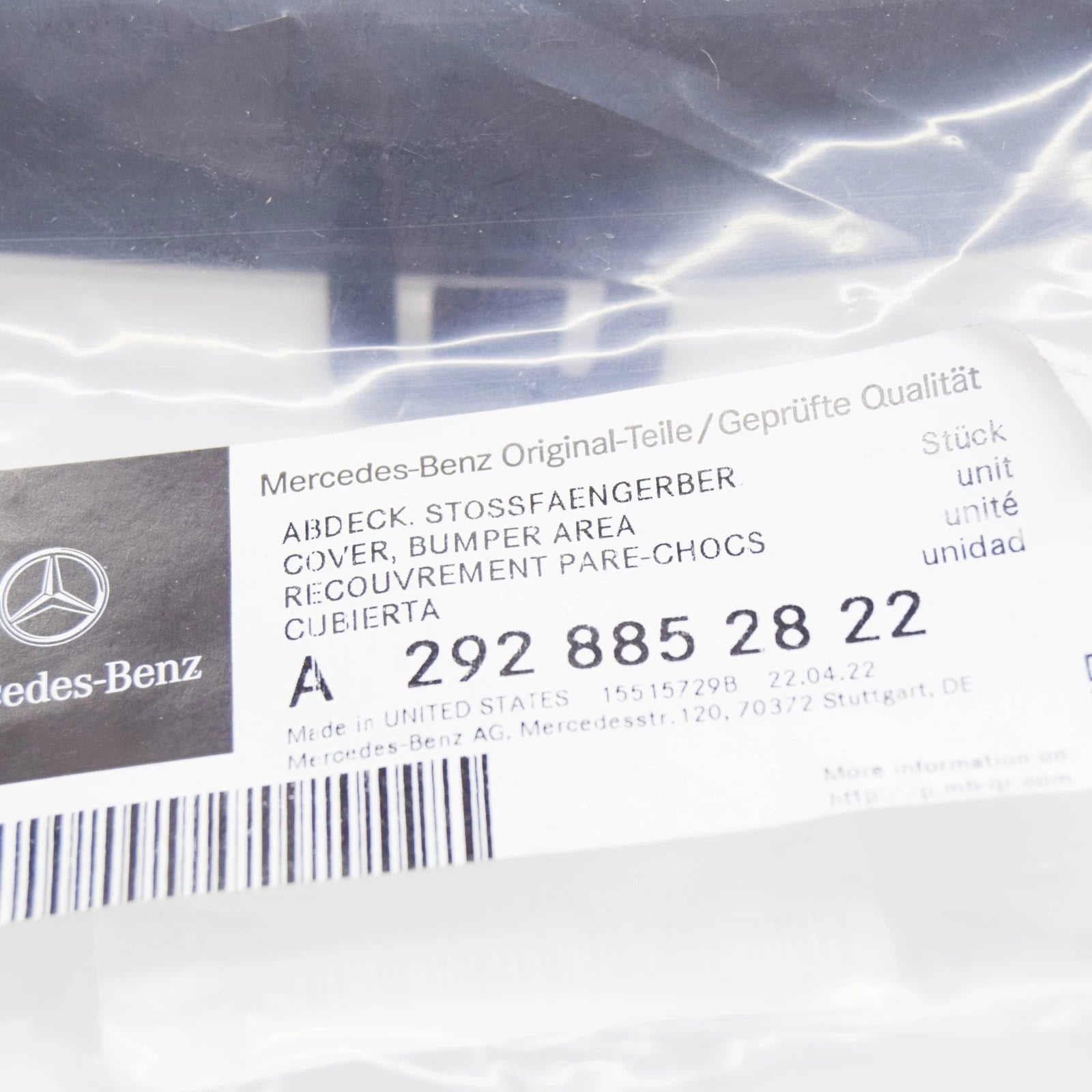 NEW MB GLE COUPE C292 FRONT BUMPER RIGHT SIDE BRACKET A2928852822 2016 ORIGINAL