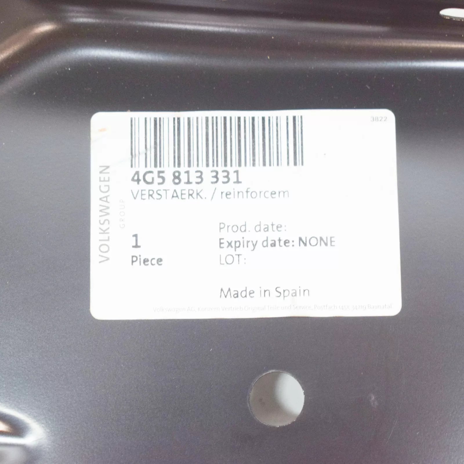 NEW AUDI A6 C7 REAR CROSS PANEL REINFORCEMENT 4G5813331 ORIGINAL