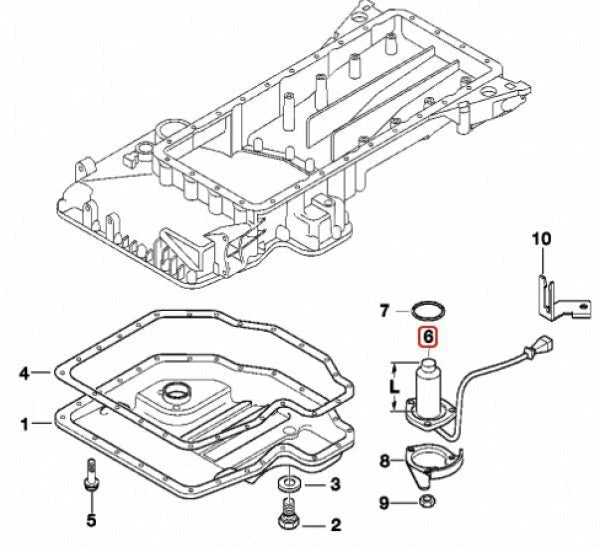 NEW BMW 7 E32 OIL LEVEL SENSOR 12611704468 1704468 4.0 PETROL 210KW