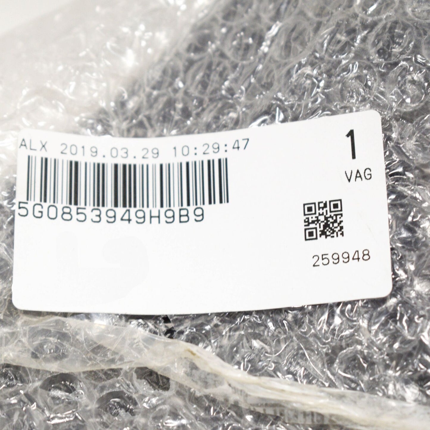 NEW VOLKSWAGEN GOLF MK7 FRONT BUMPER LEFT CLOSED ELEMENT 5G0853949H 9B9 ORIGINAL