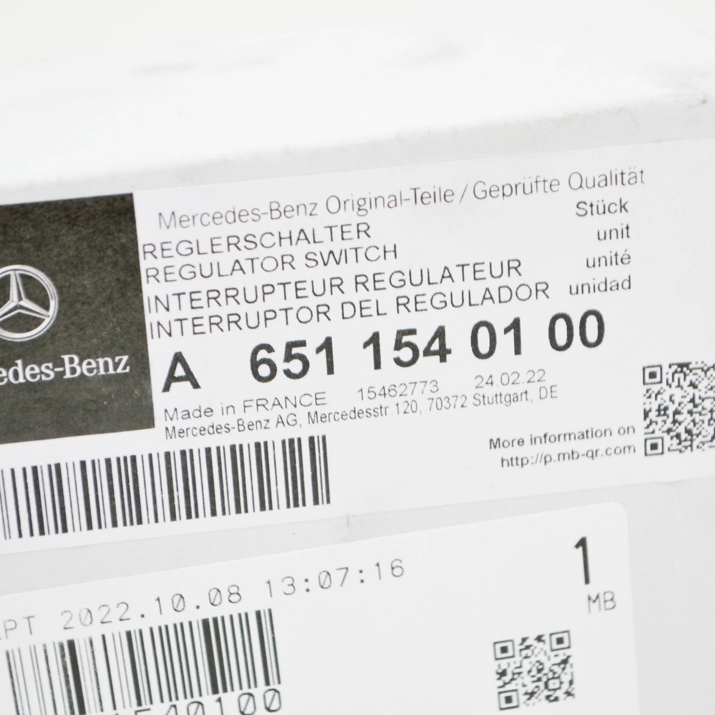 NEW MERCEDES-BENZ E C238 ALTERNATOR REGULATOR SWITCH A6511540100 ORIGINAL