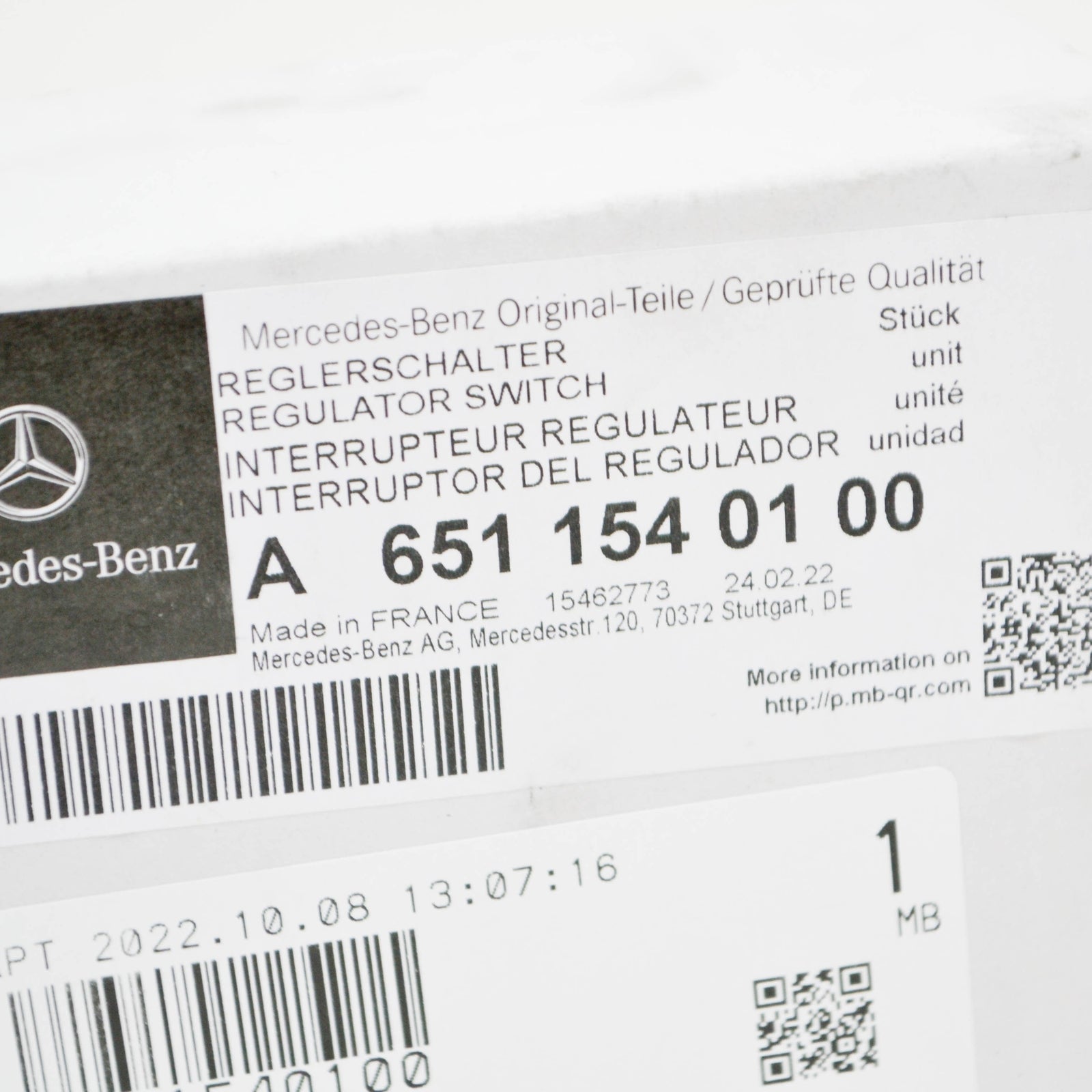 NEW MERCEDES-BENZ E C238 ALTERNATOR REGULATOR SWITCH A6511540100 ORIGINAL