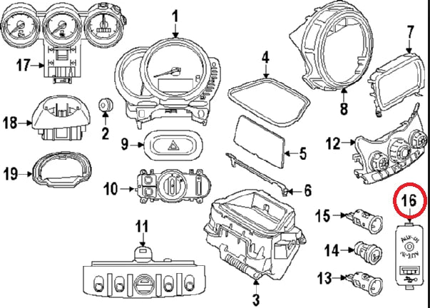 NEW BMW 2 F45 USB AUX-IN SOCKET 84109266607 9266607 ORIGINAL