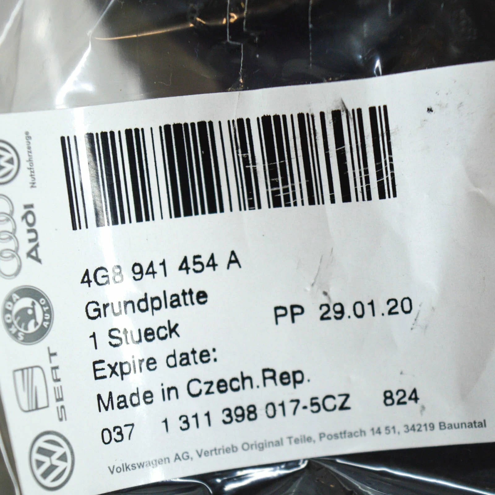 NEW AUDI A7 4G8 HEADLIGHT UPPER BRACKET MOUNT PANEL RIGHT 4G8941454A ORIGINAL