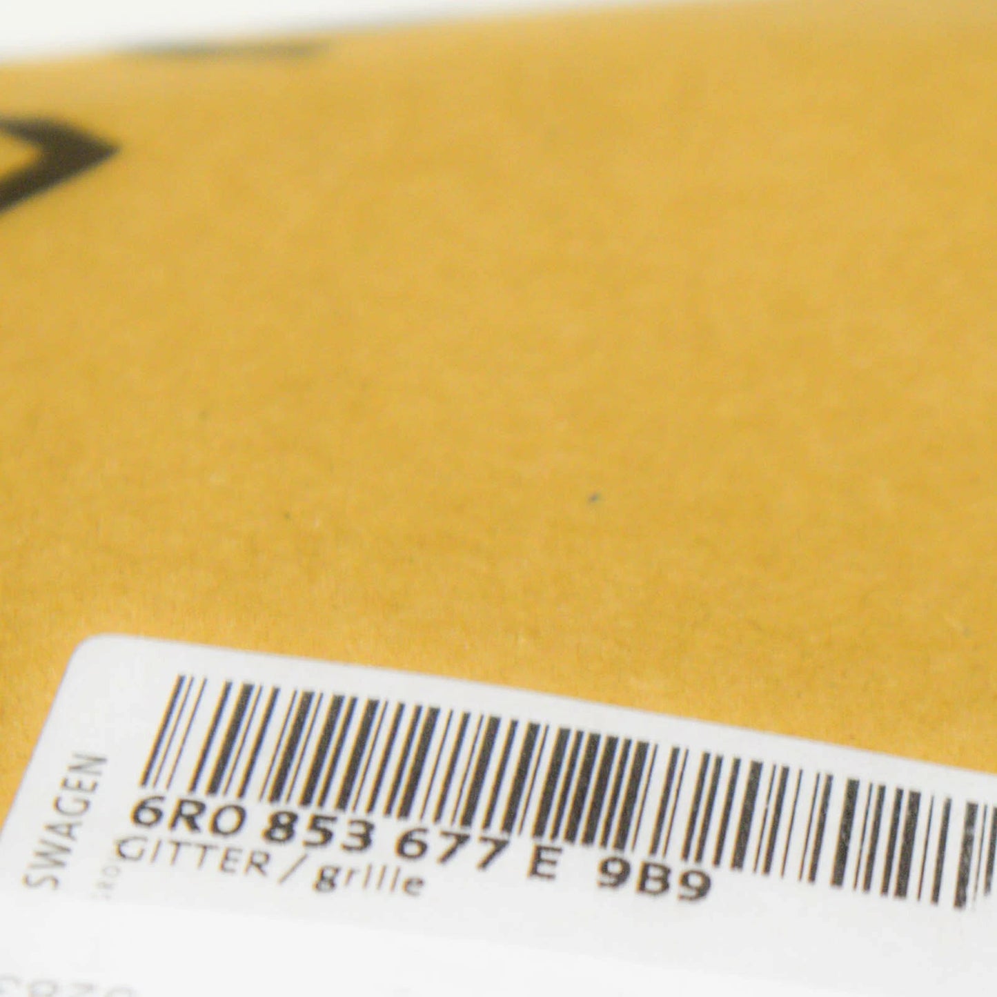 NEW VOLKSWAGEN POLO 6R FRONT BUMPER LOWER GRILLE 6R0853677E9B9 ORIGINAL