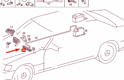 NEW MERCEDES-BENZ S W140 VACUUM SYSTEM VALVE A1408000478 ORIGINAL
