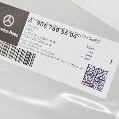 NEW MERCEDES-BENZ SPRINTER 906 REAR PANEL DOOR CONTROL CABLE A9067605604