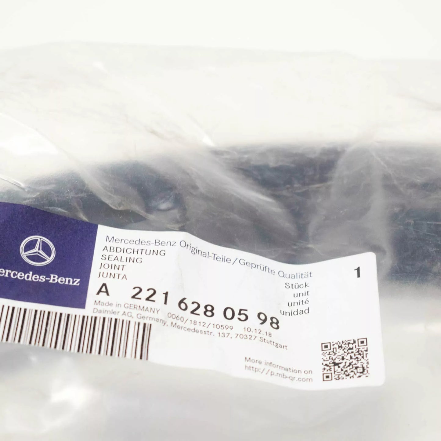 NEW MERCEDES-BENZ CL C216 FRONT HOOD SEAL A2216280598