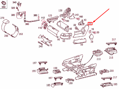 NEW MERCEDES-BENZ S W220 FRONT SEAT OUTSIDE LEFT COVER A22091029181A26 ORIGINAL