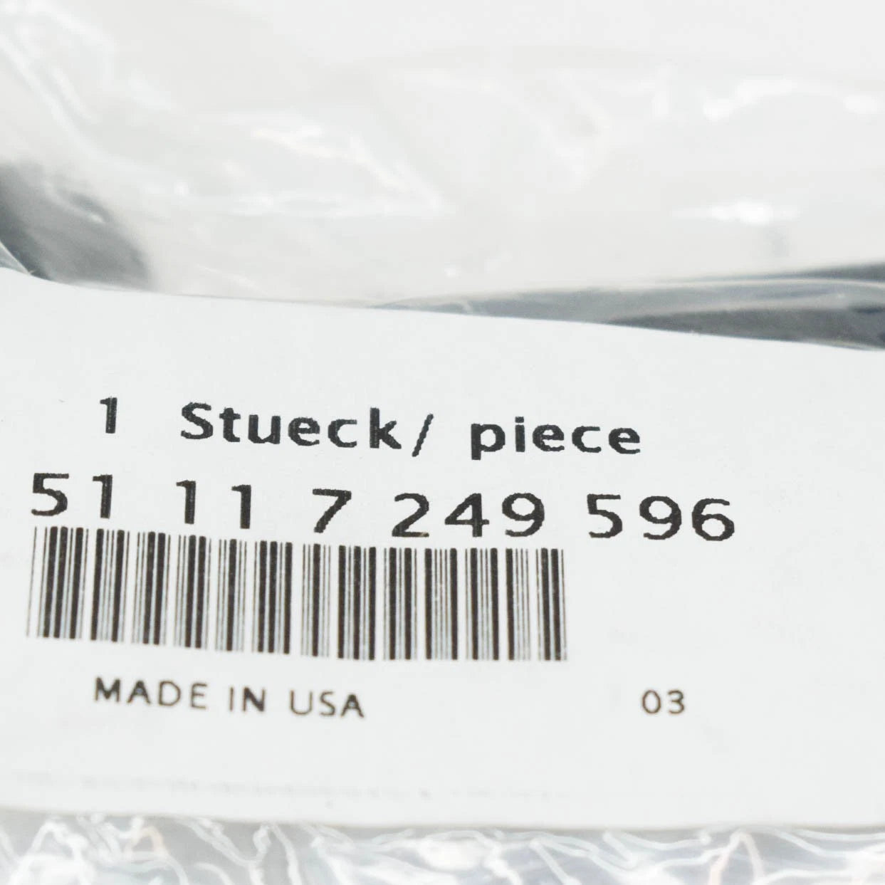 NEW BMW X3 F25 FRONT RIGHT CLOSED GRILLE WITH PDC HOLE 51117249596 ORIGINAL