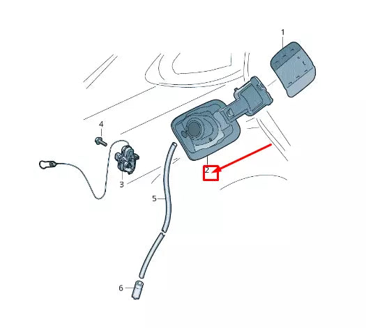 NEW AUDI Q3 F3 FUEL FILLER INSERT 83F809906