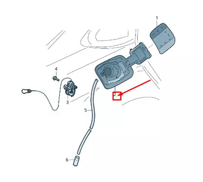 NEW AUDI Q3 F3 FUEL FILLER INSERT 83F809906