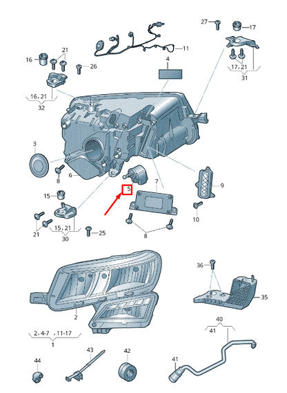 new skoda karoq nu headlight range control motor 57a941295a original